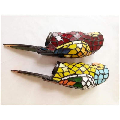 Stained Glass Crystal Parrot Pendant - Ceiling Lamp - Ceiling Lamp - $1588.99