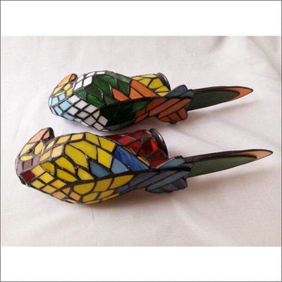 Stained Glass Crystal Parrot Pendant - Ceiling Lamp - Ceiling Lamp - $1588.99