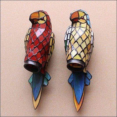 Stained Glass Crystal Parrot Pendant - Ceiling Lamp - Ceiling Lamp - $1588.99