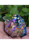 Titanium Rainbow Aura Quartz Cluster - medium
