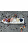 7 Chakra Crystal Set with Selenite Charging Tray