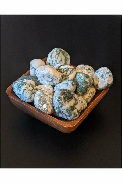 Polished Tree Moss agate crystal