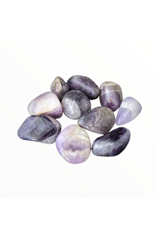 Tumbled Banded Amethyst crystals