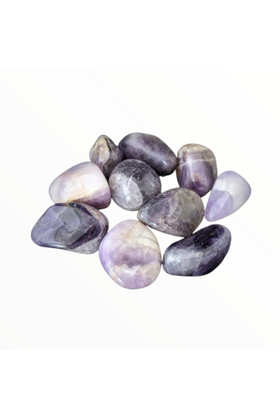 Tumbled Banded Amethyst crystals