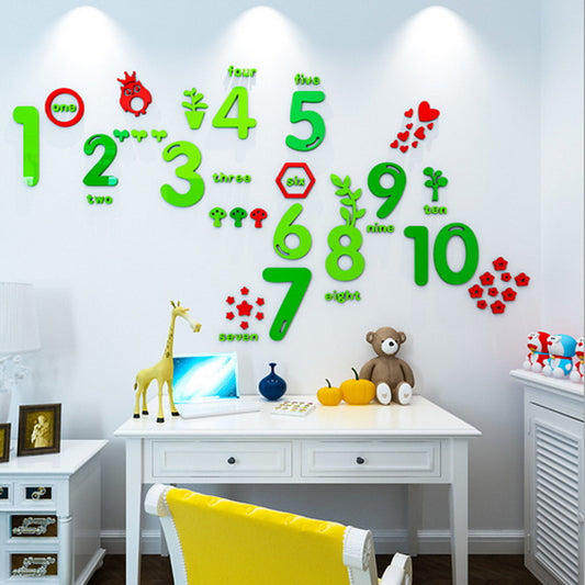 Learn Your Numbers - Children Bedroom Wall Decor