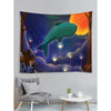 Breaching Whale Theme Wall Tapestry Decor