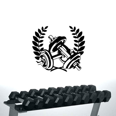 Dumbbell Home Gym - Decorative Wall Stickers