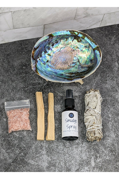 Blessings Smudge Kit - White Sage & Palo Santo with Smudge Spray