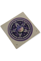 Pentacle incense stick holder tile