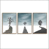 Winter Tree of Life 3PC Framed Canvas Painting - Framed Canvas Painting - $270.99
