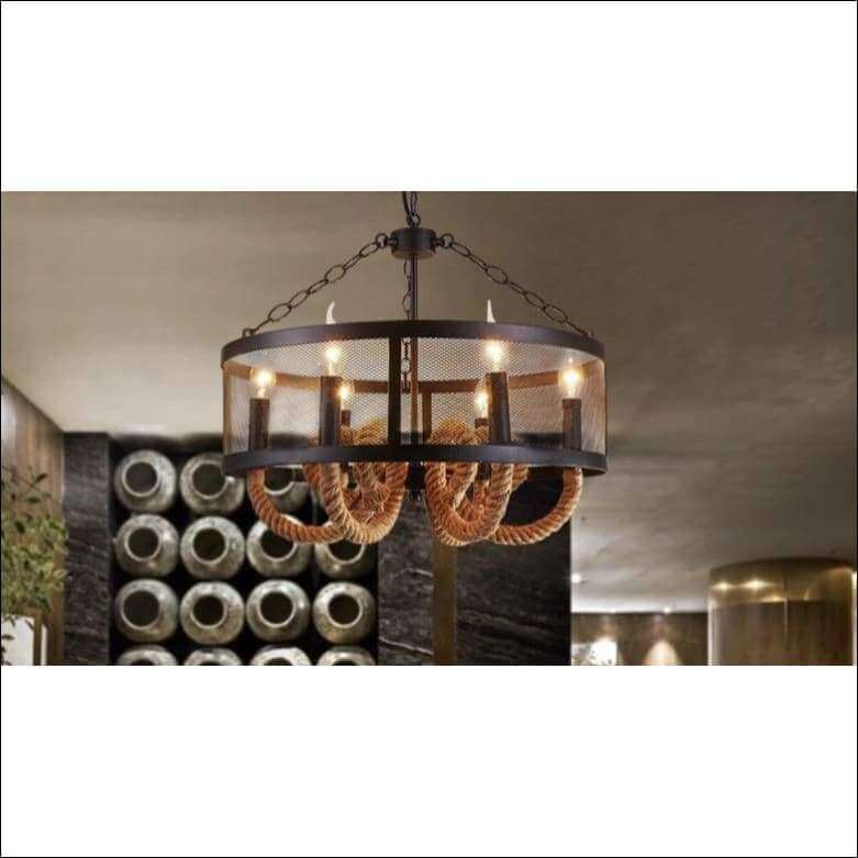 Ceiling Lamp Wire Mesh Iron Rope Loft - Ceiling Lamp - $2327.99