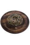 Wood and Soapstone Incense Holder 1 pc