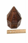 Wooden Temple Incense Burner